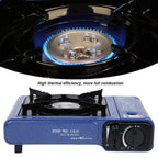 Portable Butane Stove, Ms-520 Piezo Ignition Camping Butane Cassette Stove Portable Gas Stove Outdoor Windproof Portable Barbecu