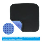 Patikil Bowling Ball Towel 8X8 Inch, Microfiber Shammy Pad For Bowling Ball, Blue