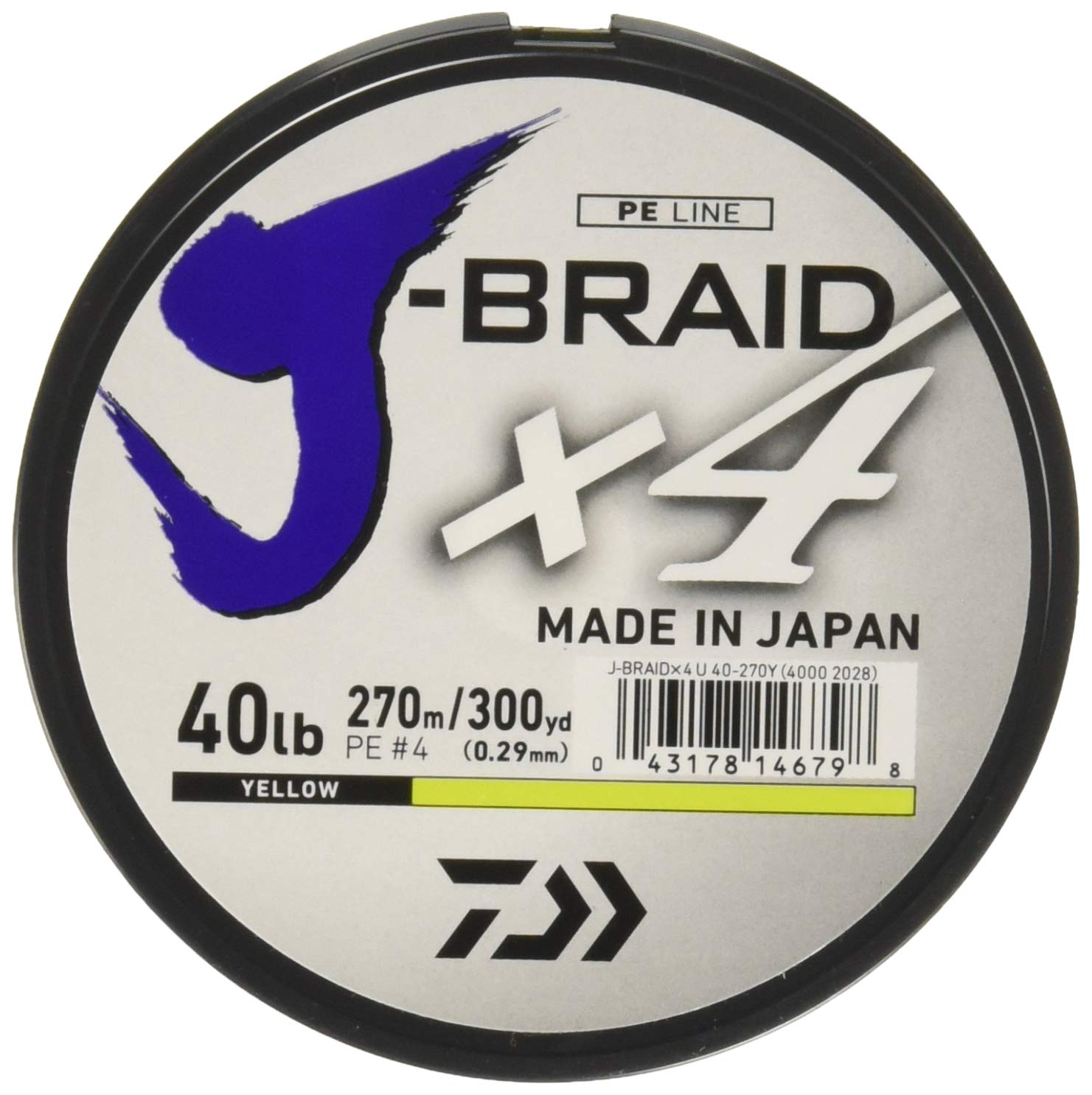 Daiwa Jb4U50-300Fy, Filler Spool, Fluorescent Yellow, Mono Dia.= 12Lb.
