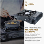 The First Penguin Portable Camping Stove - With Carrying Case 10,000 Btu Great For Emergency Preparedness Kit, High Power Butane