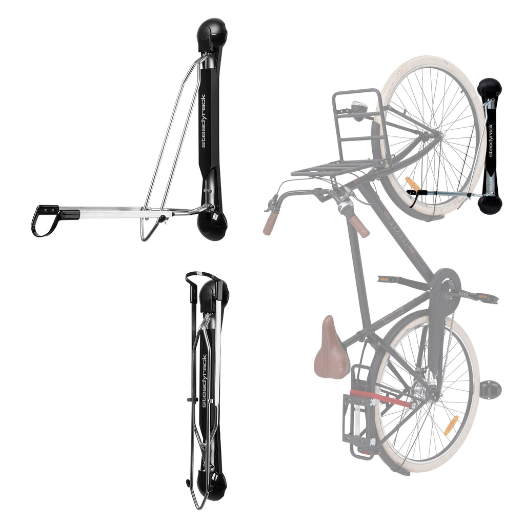 Steadyrack Bike Racks - Fender Rack - Wall Mounted Bike Rack Storage Solution For Your Home, Garage, Or Bike Park