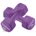 Fitness Republic 15Lb Neoprene Workout Dumbbells Set Of 2 - Non Slip, Anti Roll Exercise & Fitness Dumbbells - Hex Shaped Hand W