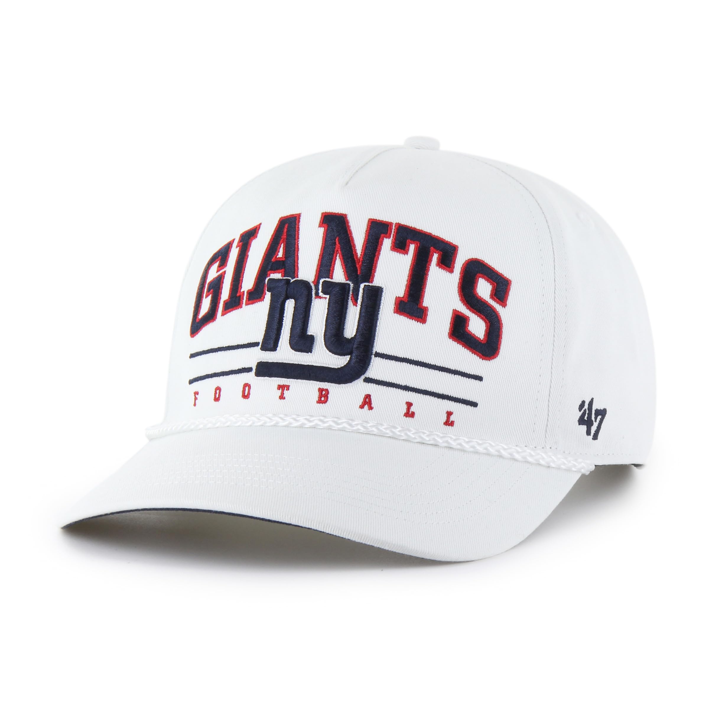 47 Men'S White New York Giants Roscoe Hitch Rope Adjustable Hat