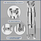Five Oceans 316 Stainless Steel Multidirectional Boat Anchor Swivel, Anchor Chain Swivel Connector, Up To 5/16-Inch Chain, 360-D