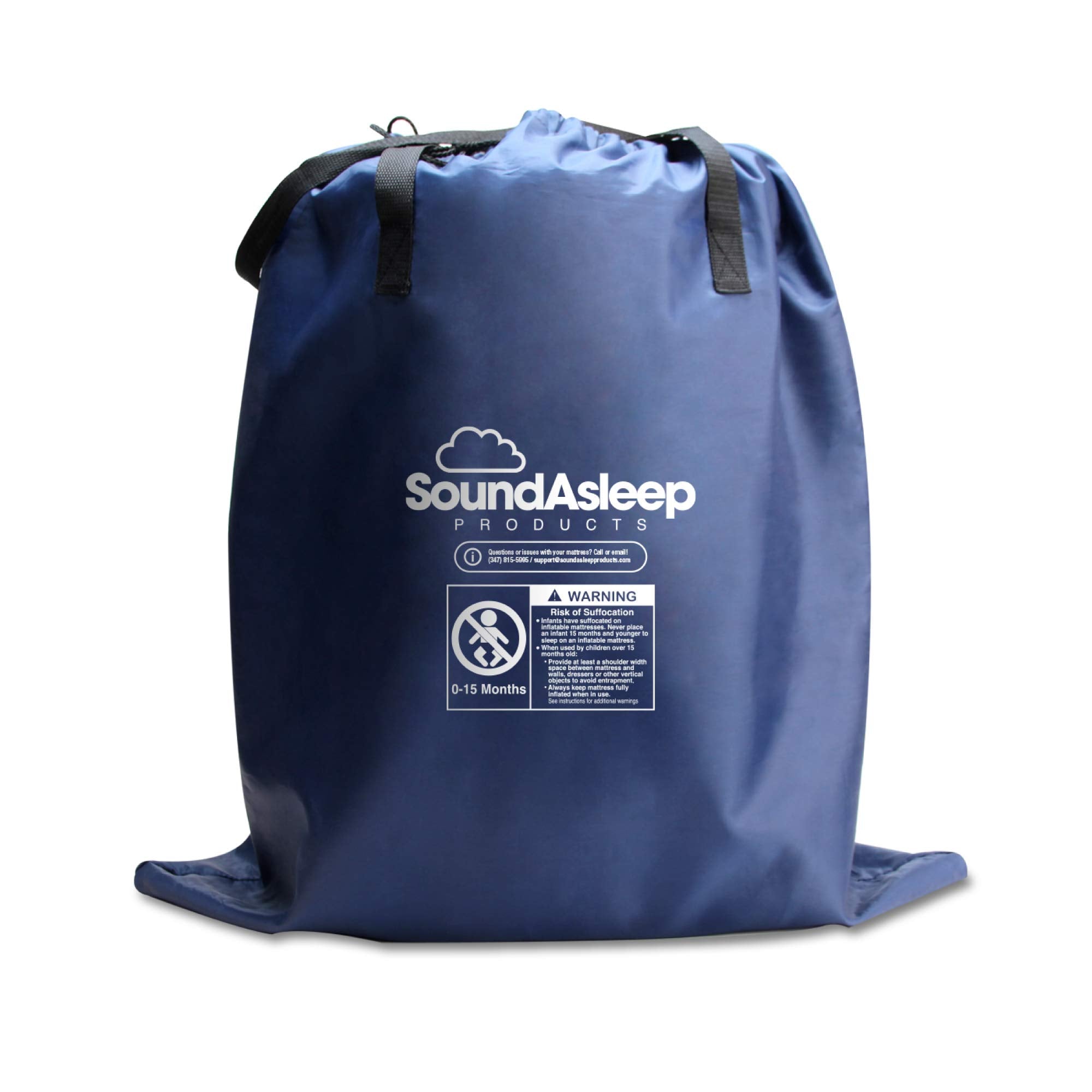 Soundasleep Camping Series Air Mattress With Eco-Friendly Pvc - Included Rechargeable Air Pump - Queen Size