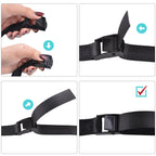 Azarxis Ratcheting Lashing Strap With Heavy Duty Cam Buckle Tie Down Webbing Strraps (Army Green - 4 Pack, 118 Inch)