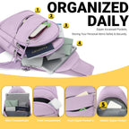 Tuwubi Crossbody Bags for Women, Sling Bag for Men, Small Hiking Backpack Anti Theft Lightweight for Outdoors Travel (M, Violet)