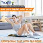 Yes4All Ab Mat Tailbone For Sit Up 15''  Foldable Double Thick Situps Pad I Workout Mat For Abdominal Exercises, Crunches, Push-