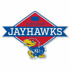 Rico Industries Ncaa Kansas Jayhawks Diamond Shape Cut Pennant - Home And Living Room D  Cor - Soft Felt Ez To Hang 20.5 X 18