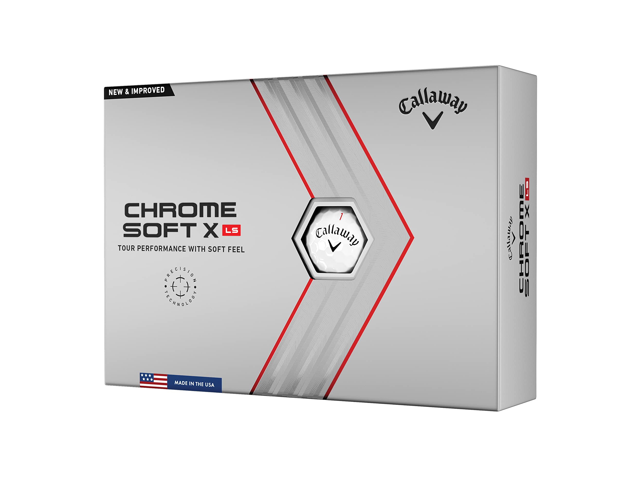 Callaway Golf 2022 Chrome Soft X Ls Golf Balls, White