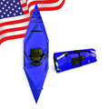 2025 Tucktec 10' PRO Foldable Kayaks - Full Size Blue Folding Kayak - Portable Kayak for Adults - Made in USA - Blue