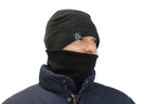 Temple Tape Tactical Fleece Watch Cap Beanie - Skull Cap Fleece Hat - Sand Brown - One Size (Fits Most Heads)