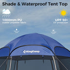 Kingcamp Pop Up Screen Tent, Camping Tent For 4-6 Person 10' X 10' Portable Screen House Room With Detachable Sunshade For Campi