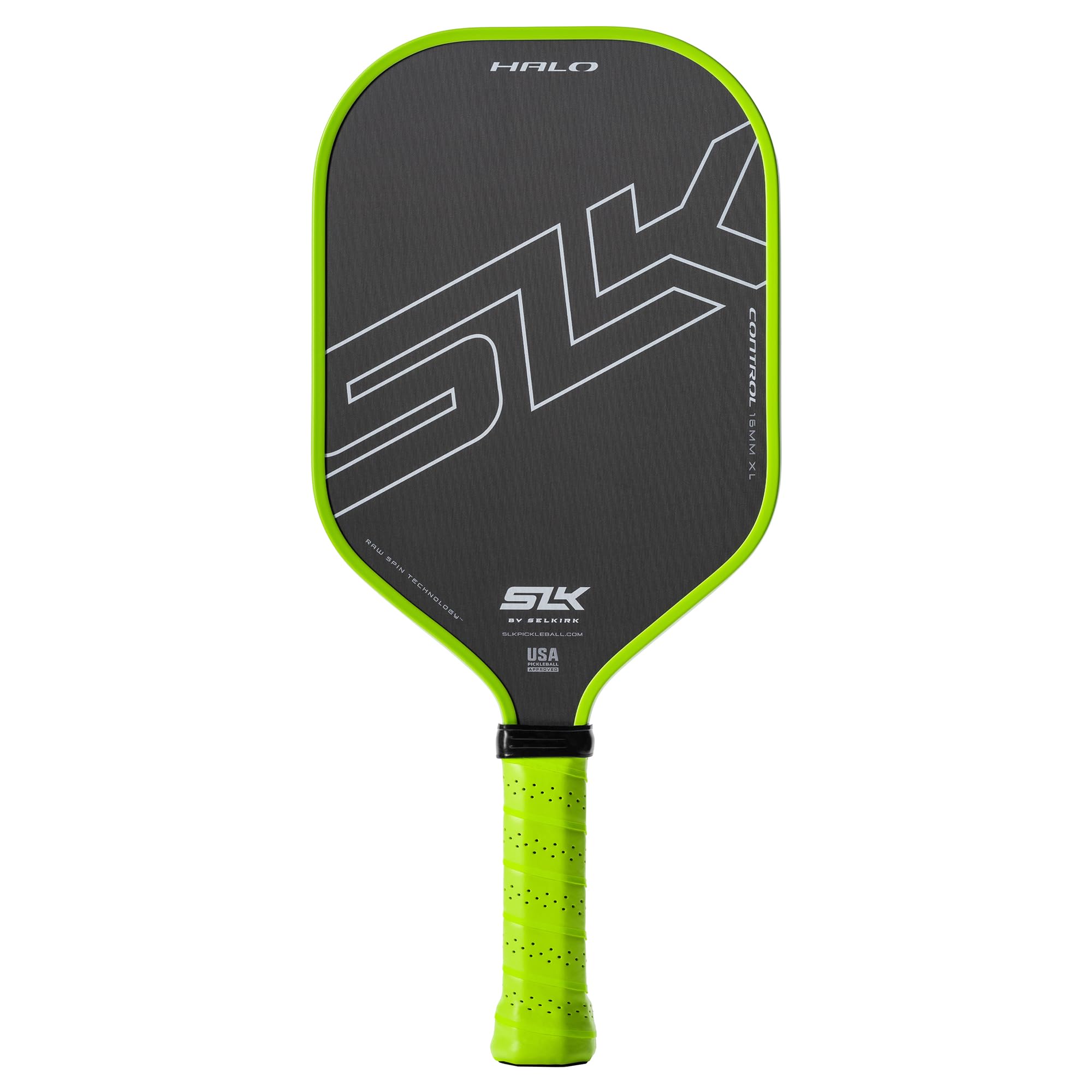 Selkirk Sport Slk Halo Power Xl Pickleball Paddle | Raw Carbon Fiber Pickleball Paddle With A Rev-Core Power Polymer Core | The