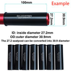 Ganopper Seatpost Shim 31.6 To 30.9 Bicycle Seat Post Adapter Reducing Sleeve Shim For Mountain Bike Seat Post Tube Shim (30.9-3
