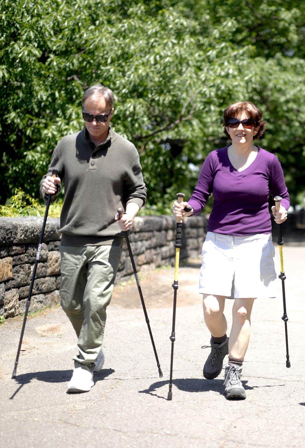 Montem Nordic Walking/Fitness/Hiking/Trekking Poles (Black)