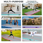 Kikilive Inflatable Air Gymnastics Tumbling Mat 10Ft, Air Tumble Track Mat 4 Inches Thickness With Electric Air Pump For Home Us