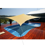 Alion Home Rectangle Shade Sails - Sun Shade Sails - Shade Sail For Outdoor, Playground Shade Sails, Pool Shade Sail, Deck Shade