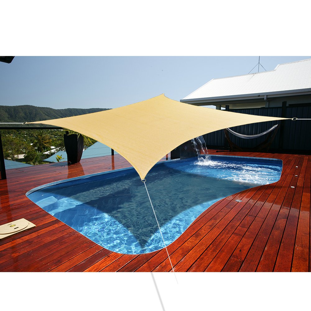 Alion Home Rectangle Shade Sails - Sun Shade Sails - Shade Sail For Outdoor, Playground Shade Sails, Pool Shade Sail, Deck Shade