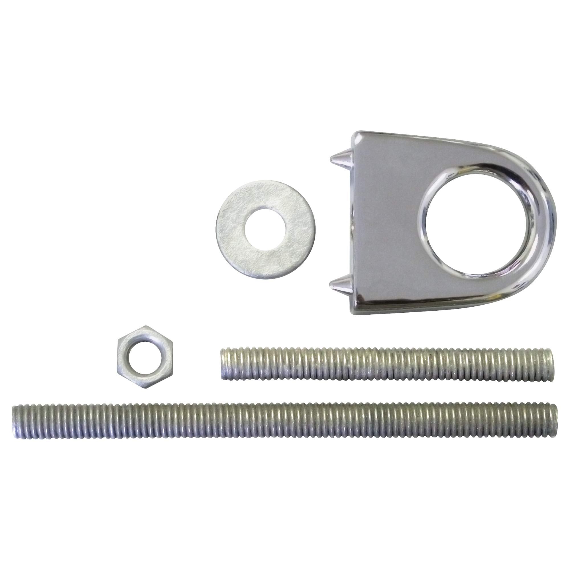 SeaSense Bow Eye (Cadmium Plated, Zamak, 3- Inch), white