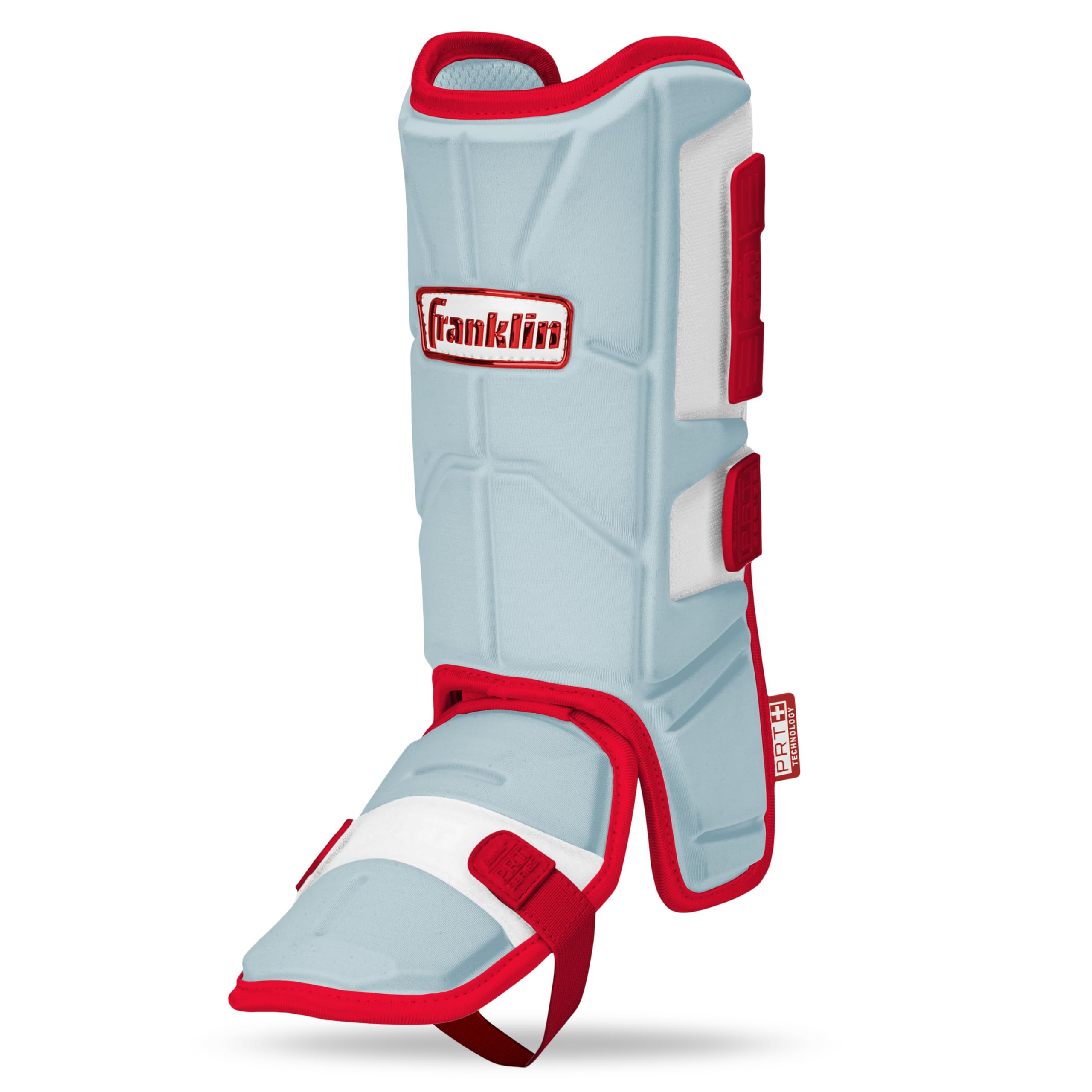 Franklin Sport Baseball + Softball Leg Guard - Prt Series Youth Shin + Foot Shield For Batting - Protective Leg + Ankle Guard Wi
