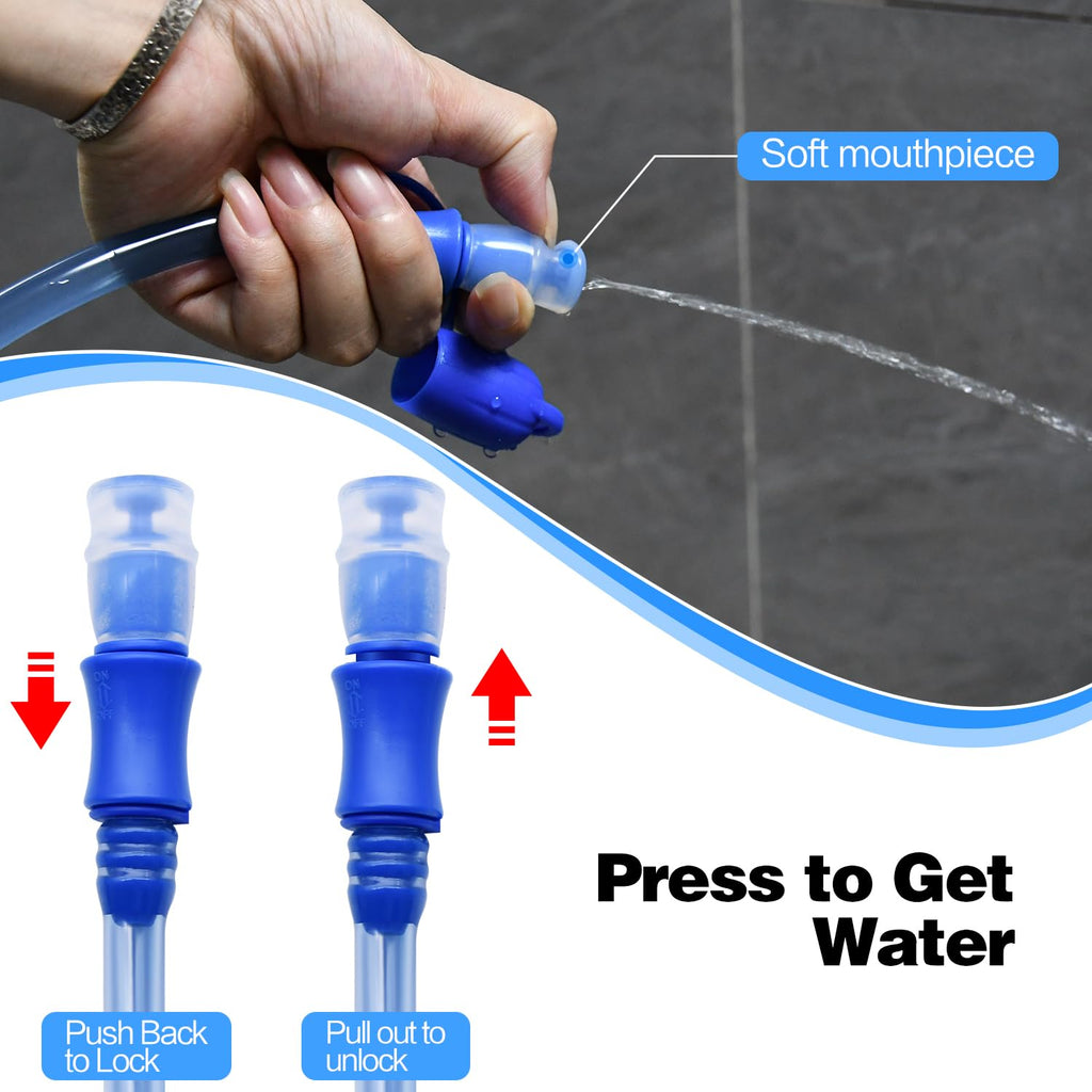 Mdvora 3L Hydration Bladder Cleaning Kit, Large Opening Water Bladder For Cycling Hiking Camping