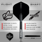 Red Dragon Pegasus Soft Tip Darts Set - 18 Gram - Black Stems And Black Flights