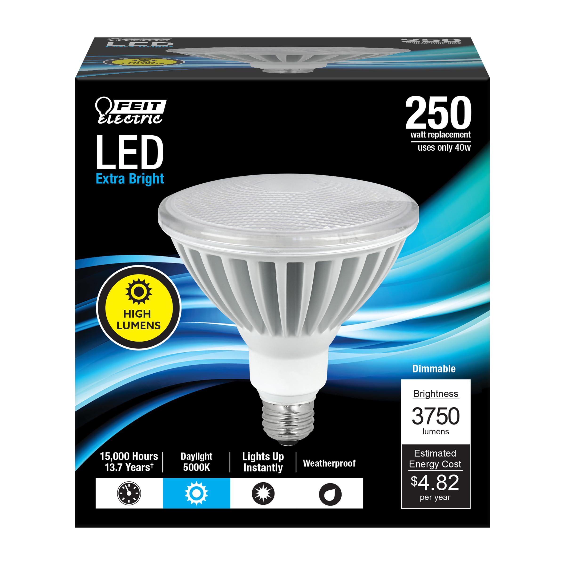 250W Led Par38 5000K Dim (Pack Of 1)