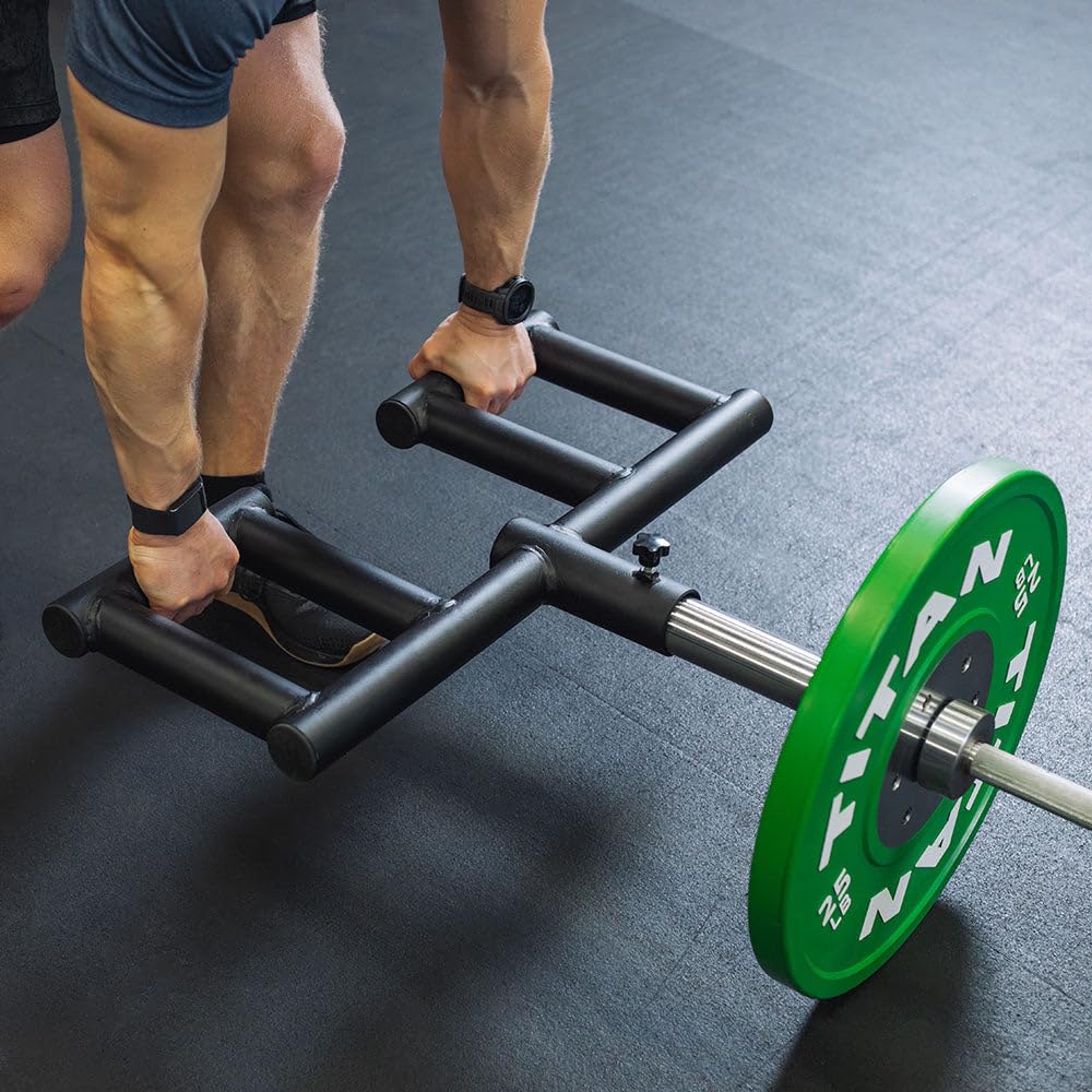 Titan Fitness Viking Press Landmine Attachment, 50Mm Neutral Fat Grip Handle, Fits 2'' Olympic Barbell, Home Gym Equipment For S