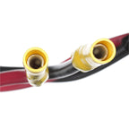 Attwood 14350-3 Medium-Duty Trolling Motor Connector, Female Receptacle, Boat Side, Weather Cover, Face Plate, 12-Volt Dc