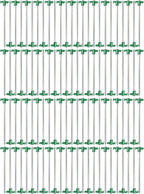 Tent Pegs Stakes T-Top Rubber Top With Heavy Duty Steel Nail Ground Spikes 10'' Long 100-Pack