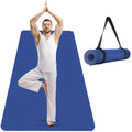 Cambivo Extra Wide Yoga Mat For Women And Men (72''X 32''X 1/4''), Eco-Friendly Sgs Certified, Large Tpe Exercise Fitness Mat Fo