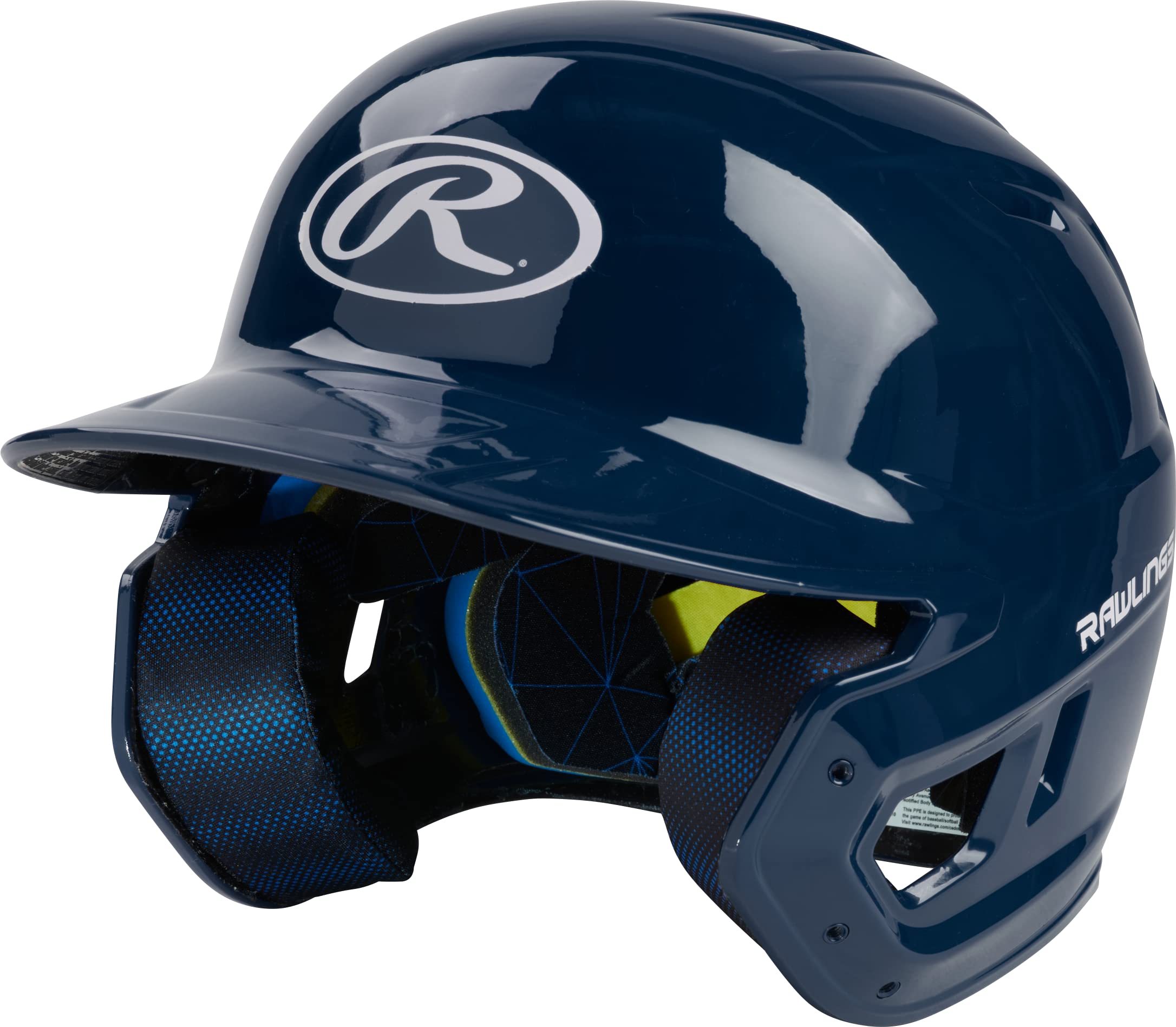 Rawlings | MACH Batting Helmet | Gloss Navy | Senior (6 7/8 - 7 5/8)