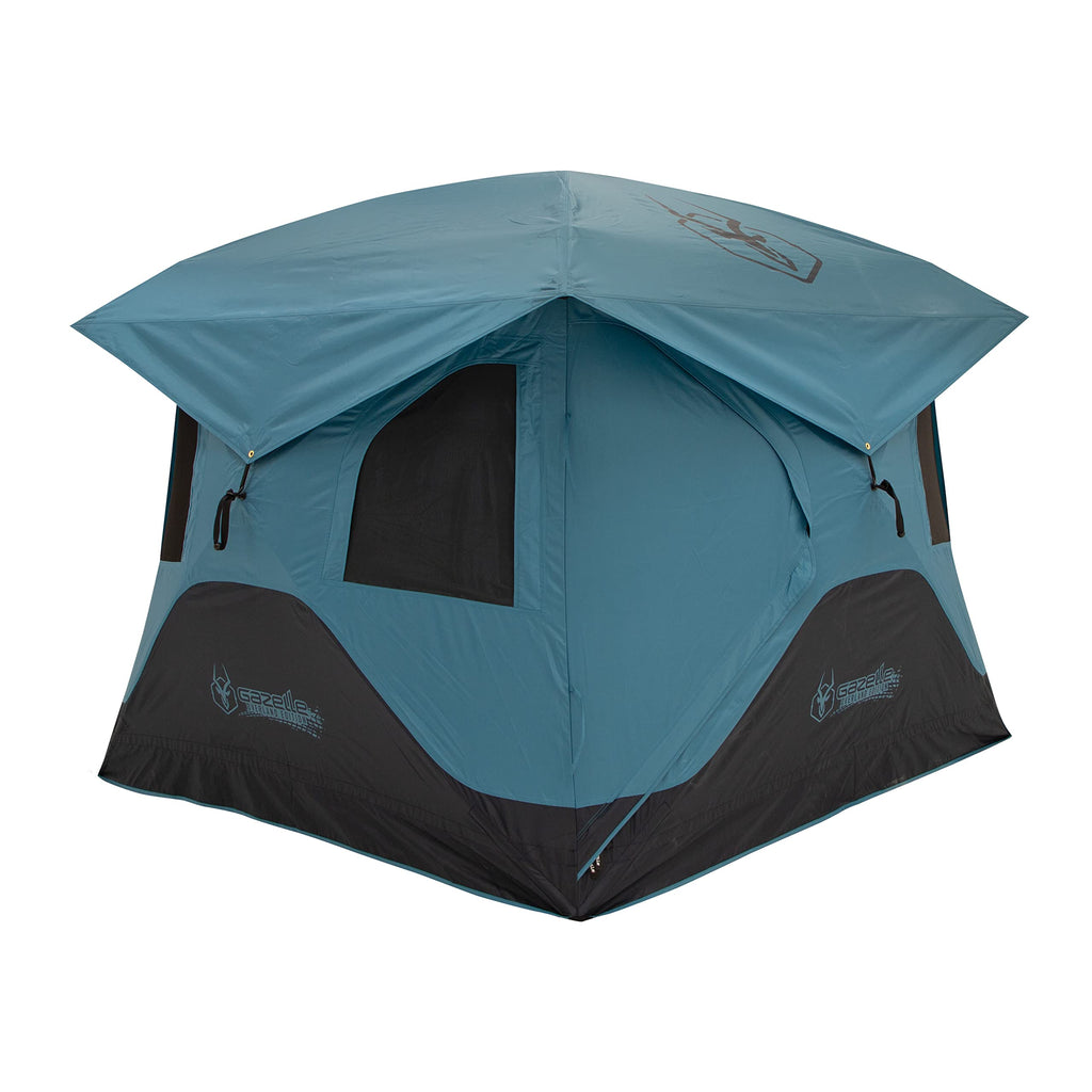 Gazelle Tents T3X Hub Tent Overland Edition, Easy 90 Second Set-Up, Waterproof, UV Resistant, Removable Floor, Footprint, 3-Pers