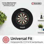 Viper By Gld Products Defender Dartboard Surround Wall Protector , Black