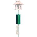 Perky-Pet 341 Metal Pole Squirrel Baffler, Green, 7.1L x 7.07W x 14.6H