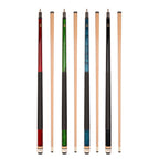 Set Of Aska L2 Billiard Pool Cue Sticks, 58'' Hard Rock Canadian Maple, 5/16X18 Joint, 13Mm Hard Tip, Mixed Weights (Set Of 4 St