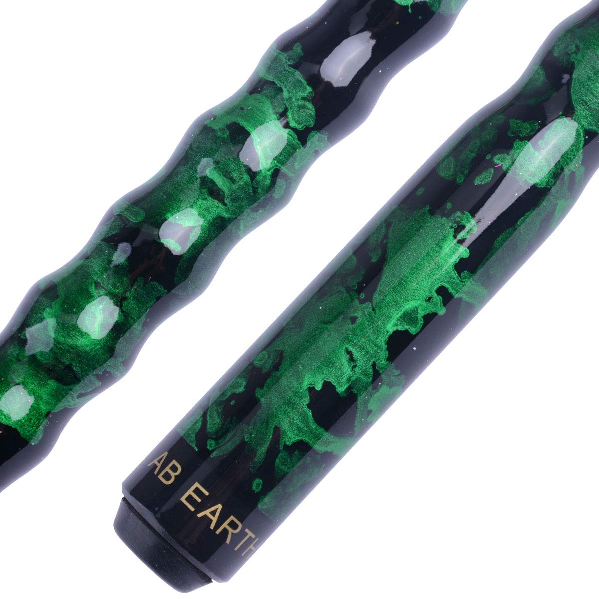 AB Earth 58  Pool Cue/Pool Stick Ergonomic Design Hardwood Canadian Maple 13mm Tip 18-21oz Billiard Cue B1SN, Green 19oz