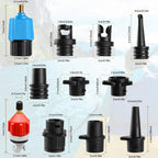 Inflatable Sup Pump Adaptor, Paddle Board Sup Valve Adapter With 9 Standard Conventional Air Pump Adapter For Inflatables, Paddl