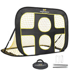 Podiumax 2 In 1 Pop Up Kids Soccer Goal - Indoor/Outdoor Soccer Target Net For Improving Passing And Shooting Accuracy | Portabl
