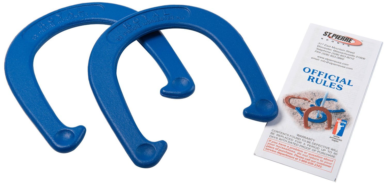 Royal Classic Horseshoe Pair (2 Blue Horseshoes) By St.Pierre - Made In Usa