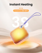 Gaiatop Hand Warmers Rechargeable, Electric Hand Warmer With Light & Wrist Strap, Double-Sided Warming Pocket Heater Reusable Po