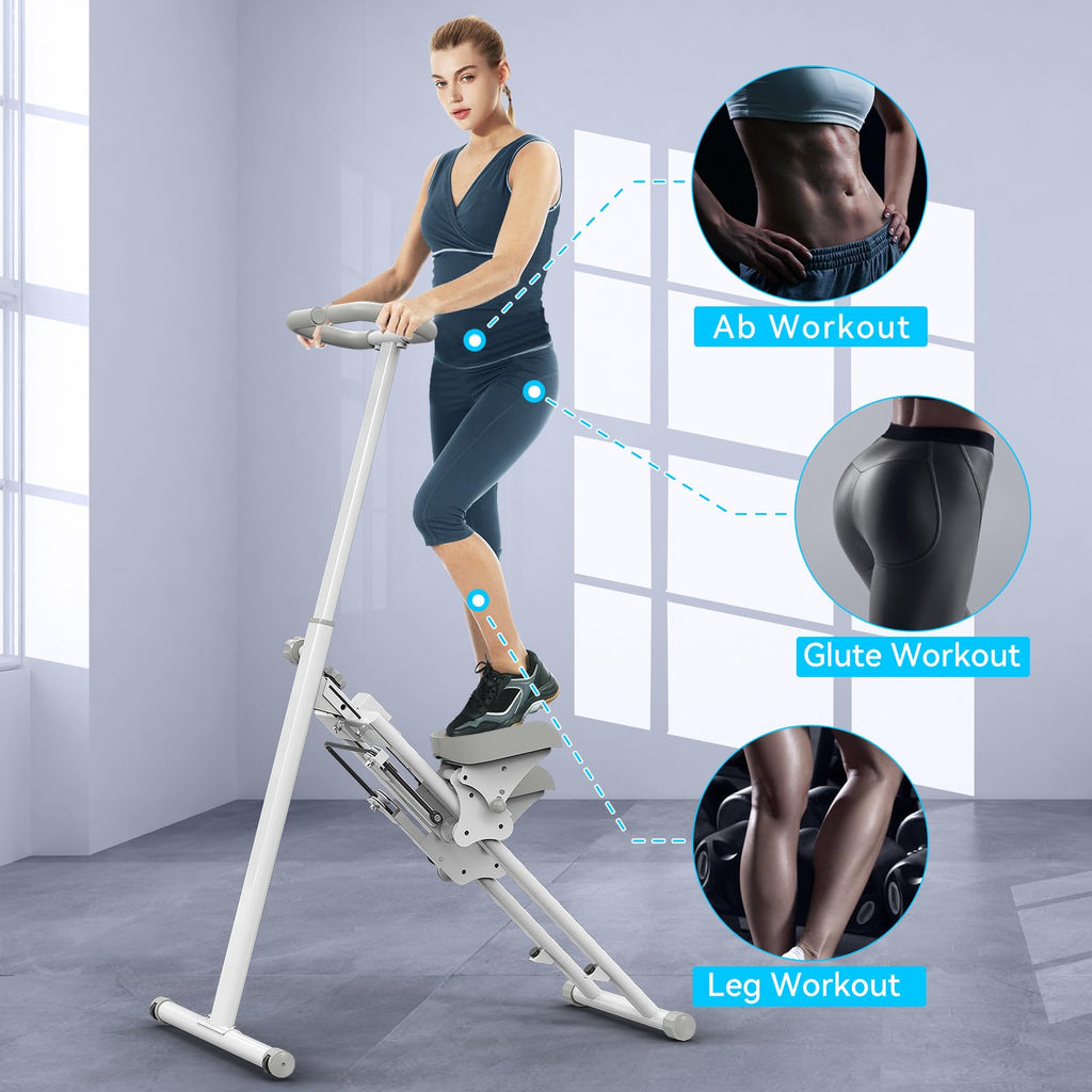 Stair Stepper for Home,Stair Climber Foldable,Large Pedal Vertical Climber Machine for Full-Body Workout,Steppers for Exercise a
