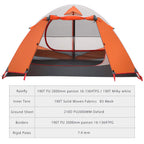Moon Lence Professional Camping Tent 2 Person Tent Backpacking Tent, Water & Wind Proof Ultralight Equipment For Mountaineering