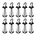 Fishbone Deck Anchor Pegs With Carabiners, Aluminium Deck Tent Stakes With Spring Buckle Aluminium Deck Windproof Tent Stakes Fo