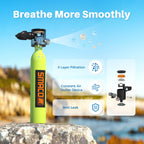 Smaco S300 Plus Mini Scuba Tank 05L Portable Mini Diving Tank Reusable Pony Bottle -Dot Certified Tank With 5-10 Minutes Backup