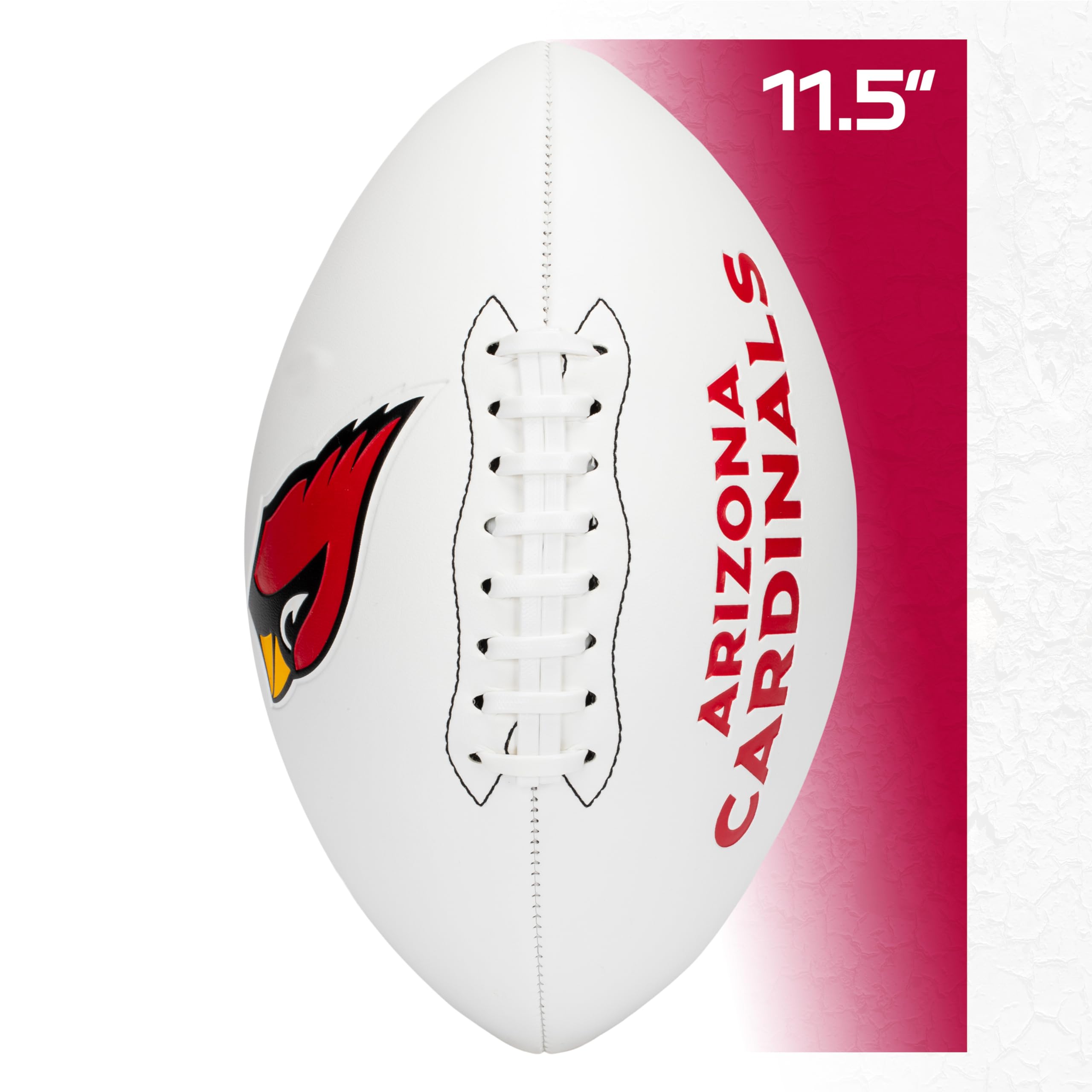 Franklin Sports Nfl Arizona Cardinals Autograph Football - Official Size White Panel Souvenir Football For Autographs + Signatur