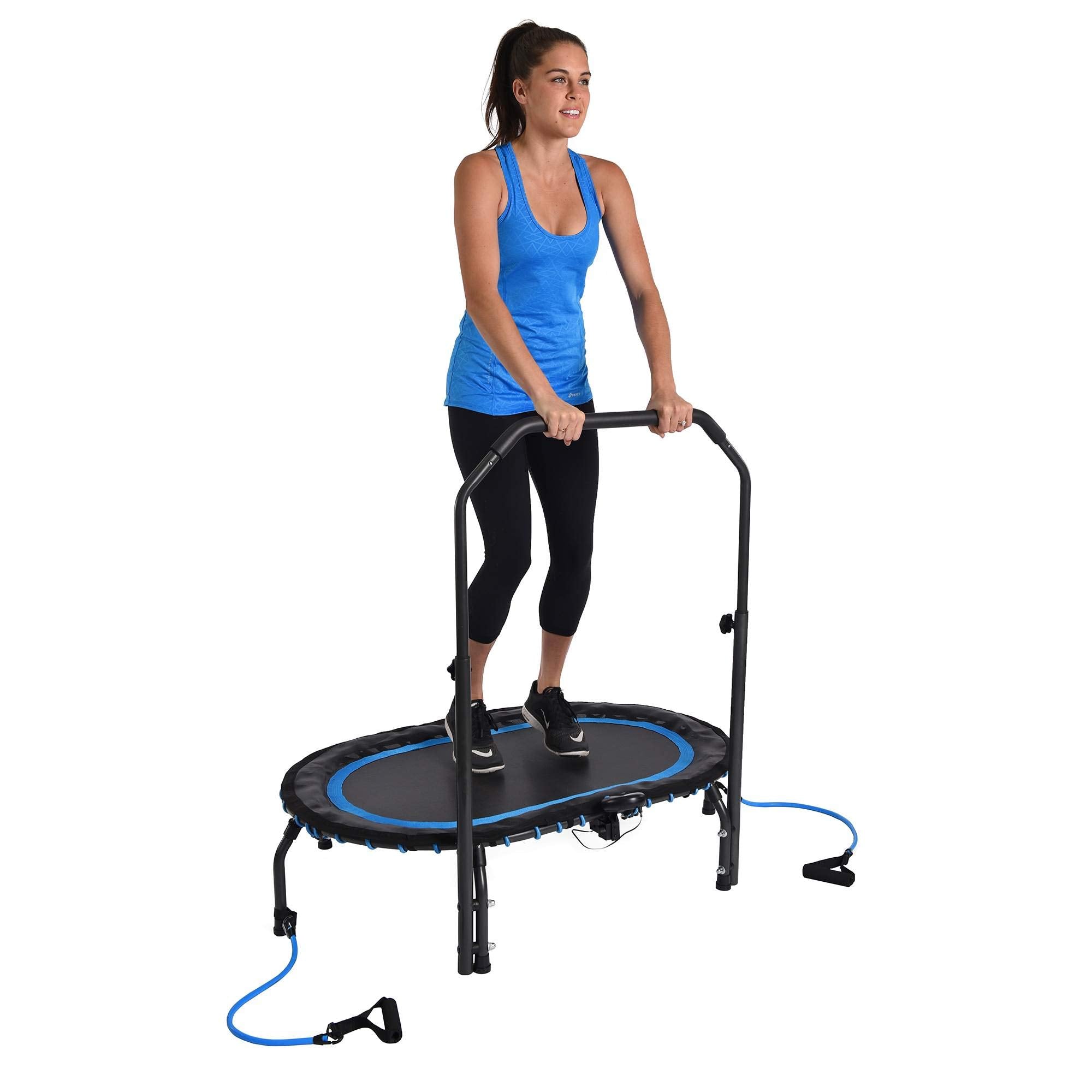 Stamina Fitness Trampoline - Exercise Trampoline With Smart Workout App - Indoor Trampoline Fitness Rebounder