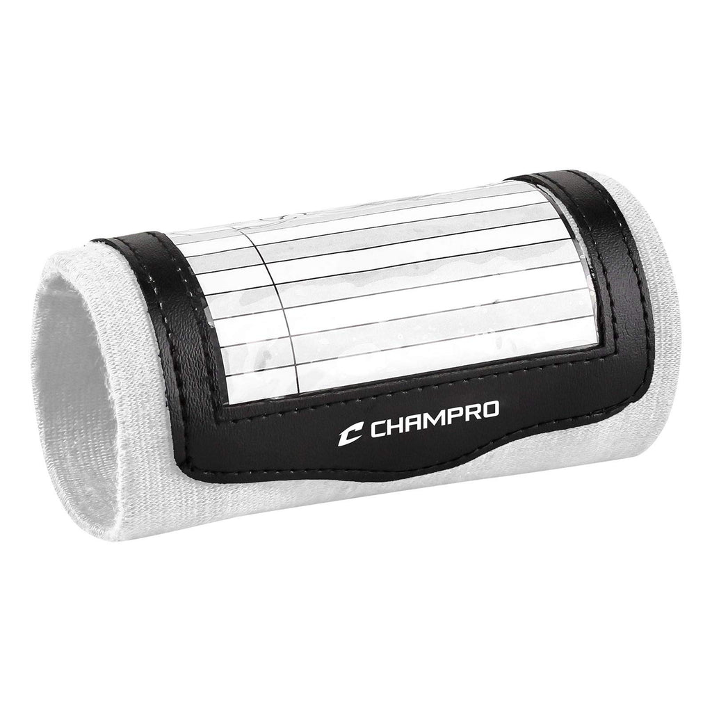 Champro Wristband Playbook; Single, Youth, White (Af49Yw)