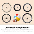 Schwinn Air Center Pro Bike Tire Floor Pump, Up To 160 Psi With Large Handle Guage, Pump Head Fits Schrader And Presta Valve Typ